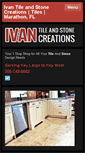 Mobile Screenshot of ivanstonecreations.com